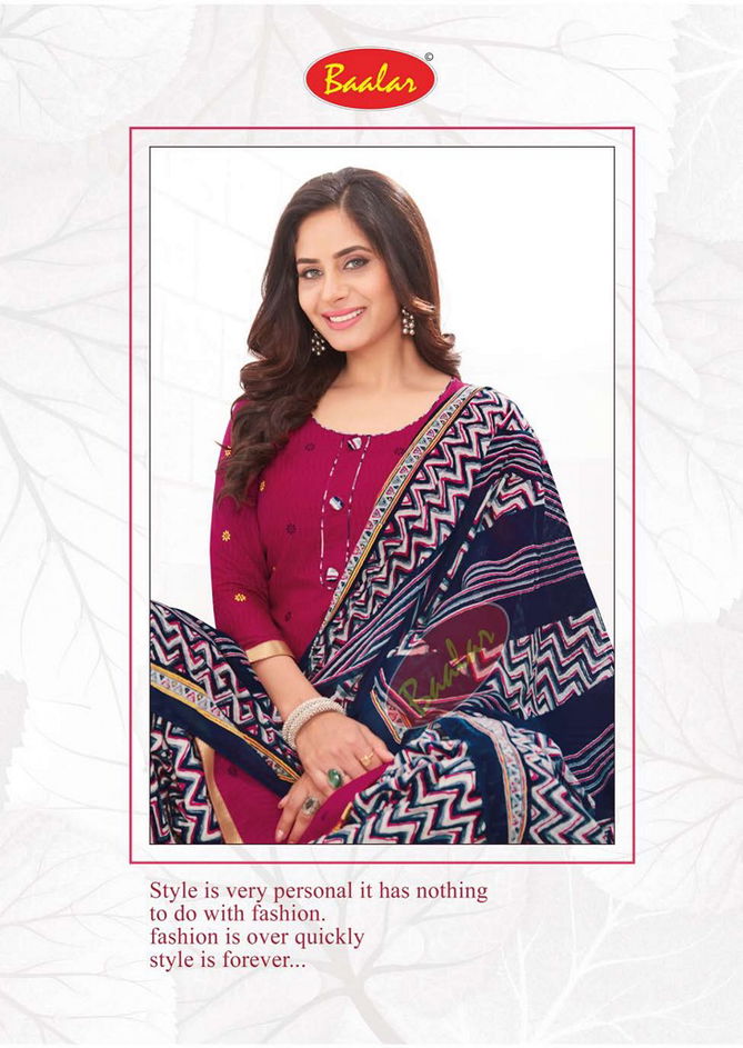 Baalar Celebration Patiala Special Vol 16 Regular Wear Wholesale Printed Cotton Dress Material